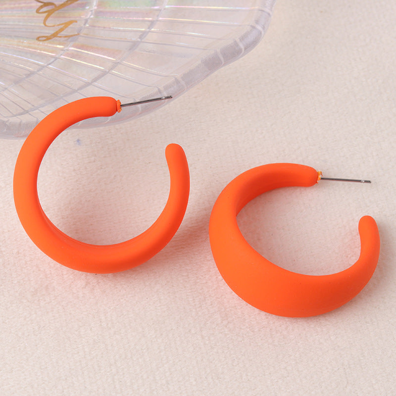Wholesale  Colorful Candy Color Exaggerated Earrings