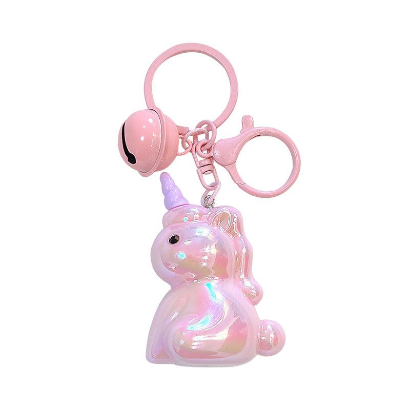 Wholesale Cartoon Electroplated Unicorn Keychains Acrylic Keychain Keychain Wallet ACC-KC-YanG004