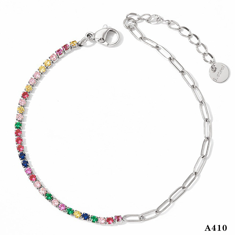 Wholesale  fashion minimalist design stainless steel ankle