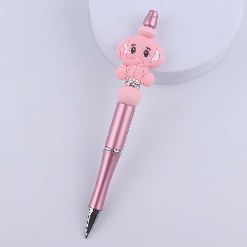 Wholesale  creative cartoon animal Kaola elephant silicone beads beaded pen