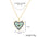 Wholesale alloy love rainbow pendant necklace