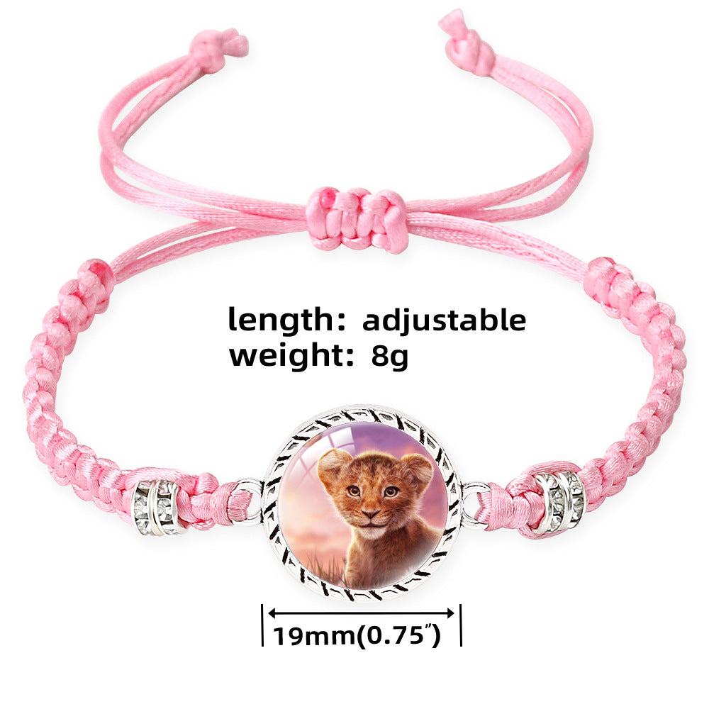 Wholesale Lion braid adjustable bracelet