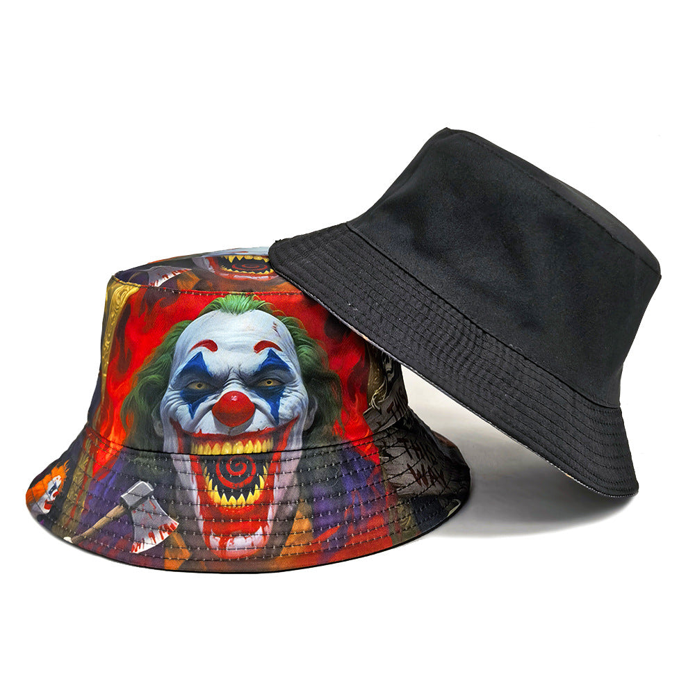 Wholesale  skull Double sided Bucket Hat