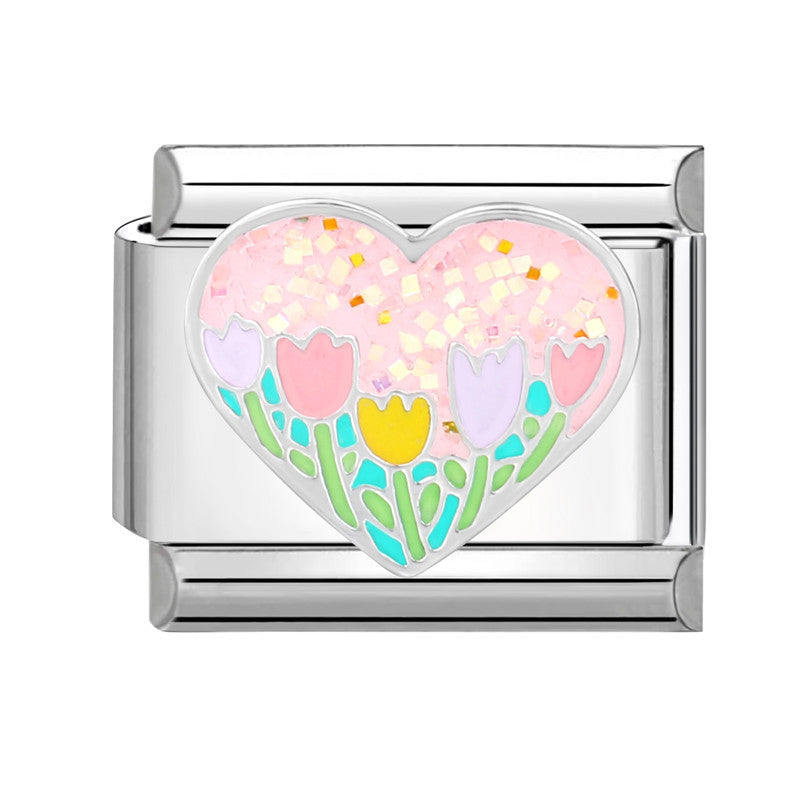 Pulsera de encanto italiano al por mayor de 9 mm Diy Suplicamiento Lindo pulsador creativo de acero Titanio Compuesta de acero Pulsera