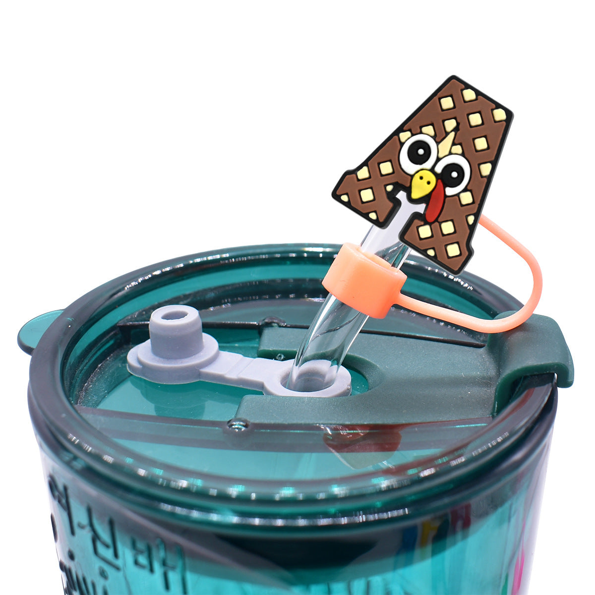 Wholesale Random 100pcs Thanksgiving Series PVC Soft 10MM Straw Covers ACC-SCR-RYY063