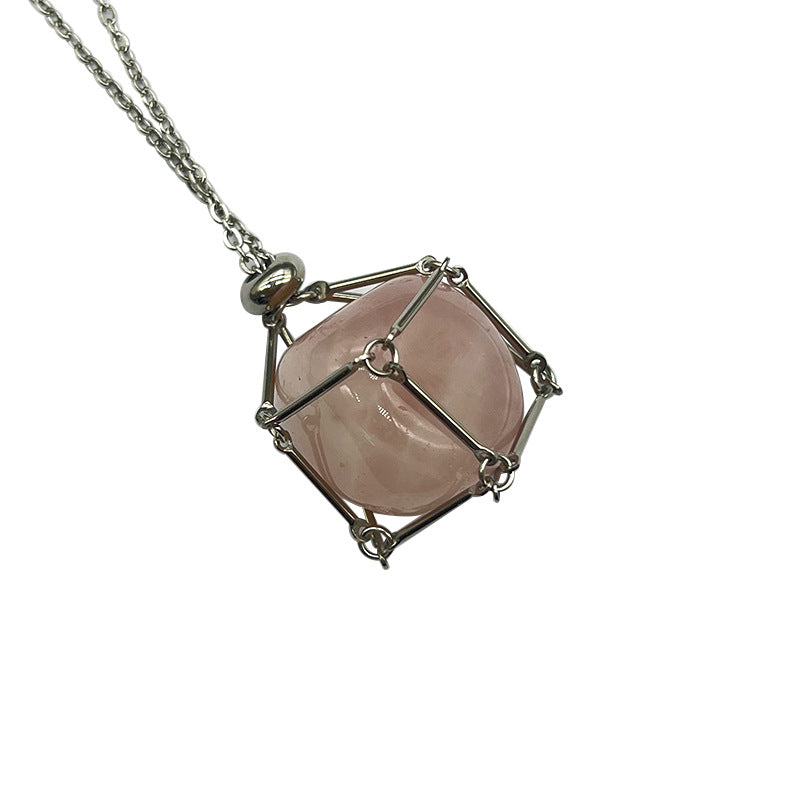 Wholesale Natural Crystal Raw Stone Necklace  Pendant