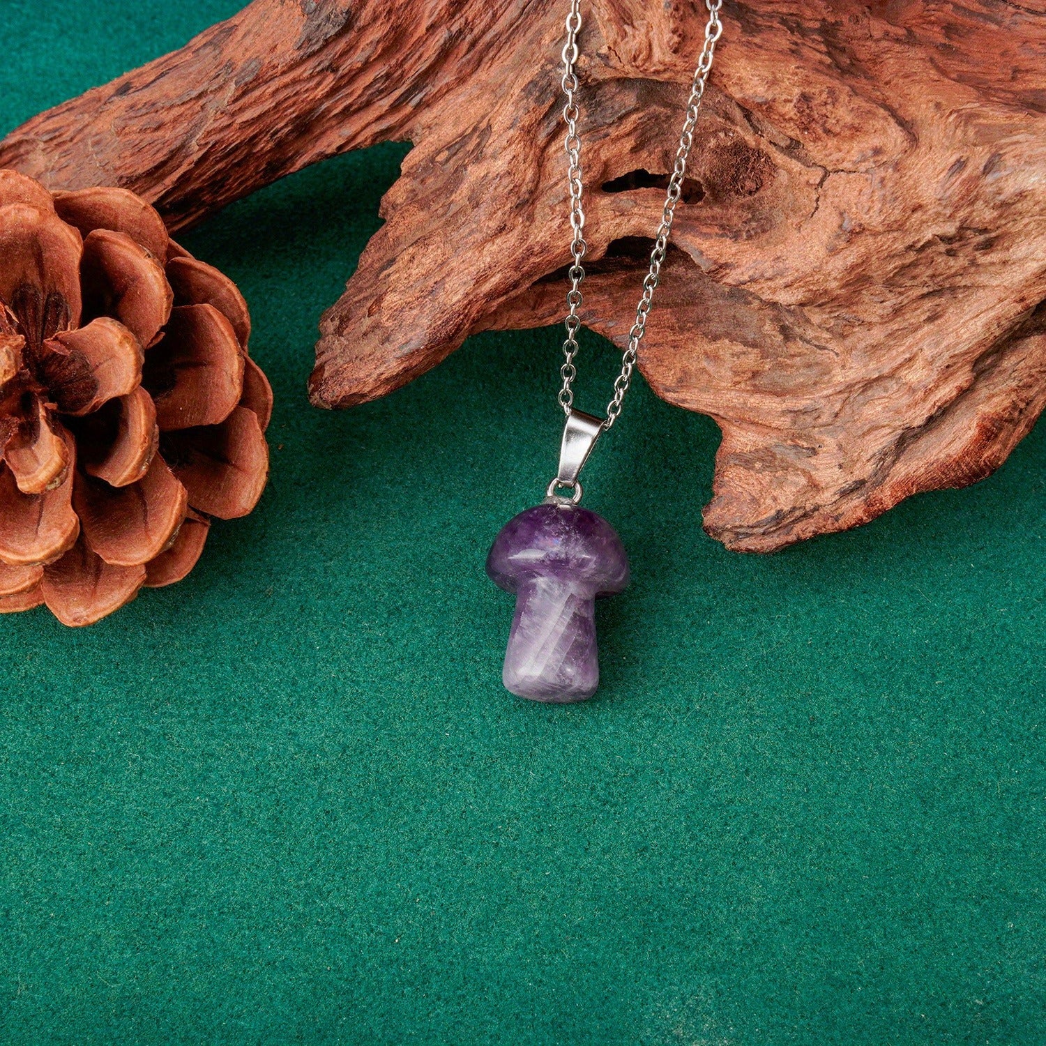Wholesale Tree of Life Amethyst Heart Pendant Necklace Fashion Accessory Gift