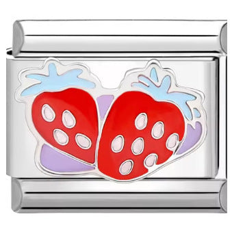 Wholesale Italian Charm Bracelet 9mm DIY Splicing Red Series Stainless Steel Composable Bracelet