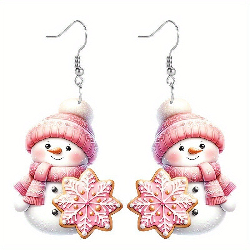 Wholesale Cute Christmas Cat Earrings