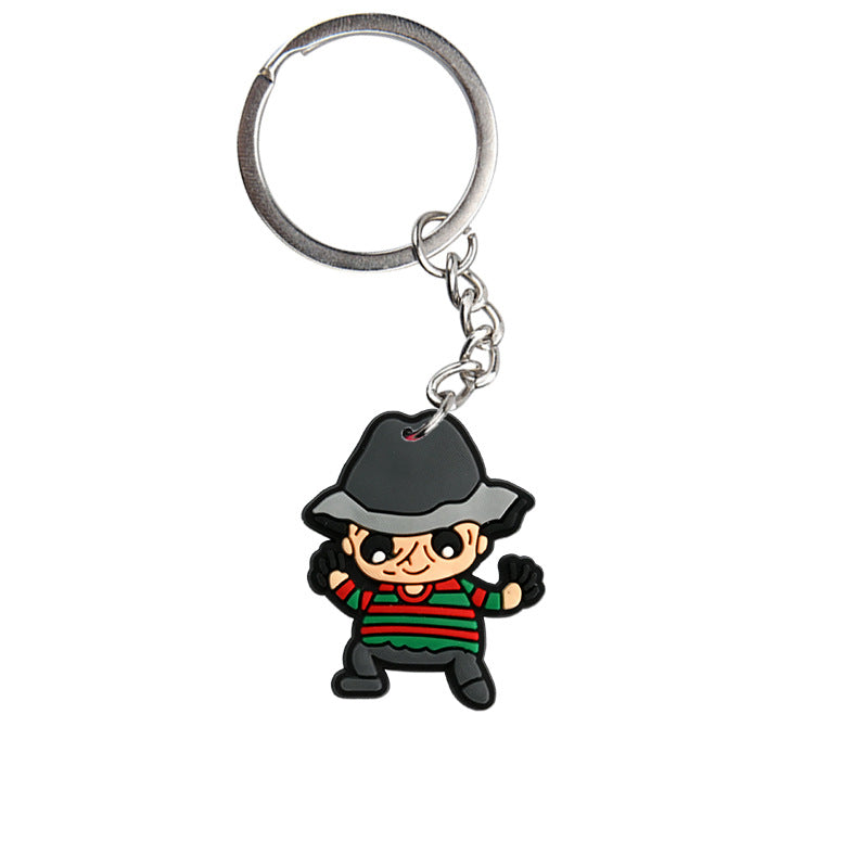 Wholesale Cartoon  PVC Keychain Pendant,  Dark Style Bag Charm for Resale