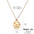 Wholesale light luxury versatile mirror pendant geometric necklace