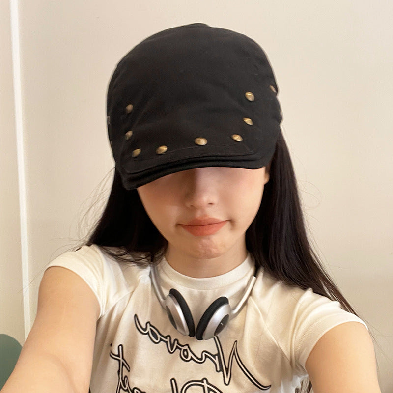 Wholesale Retro rivet hip-hop thin Berets