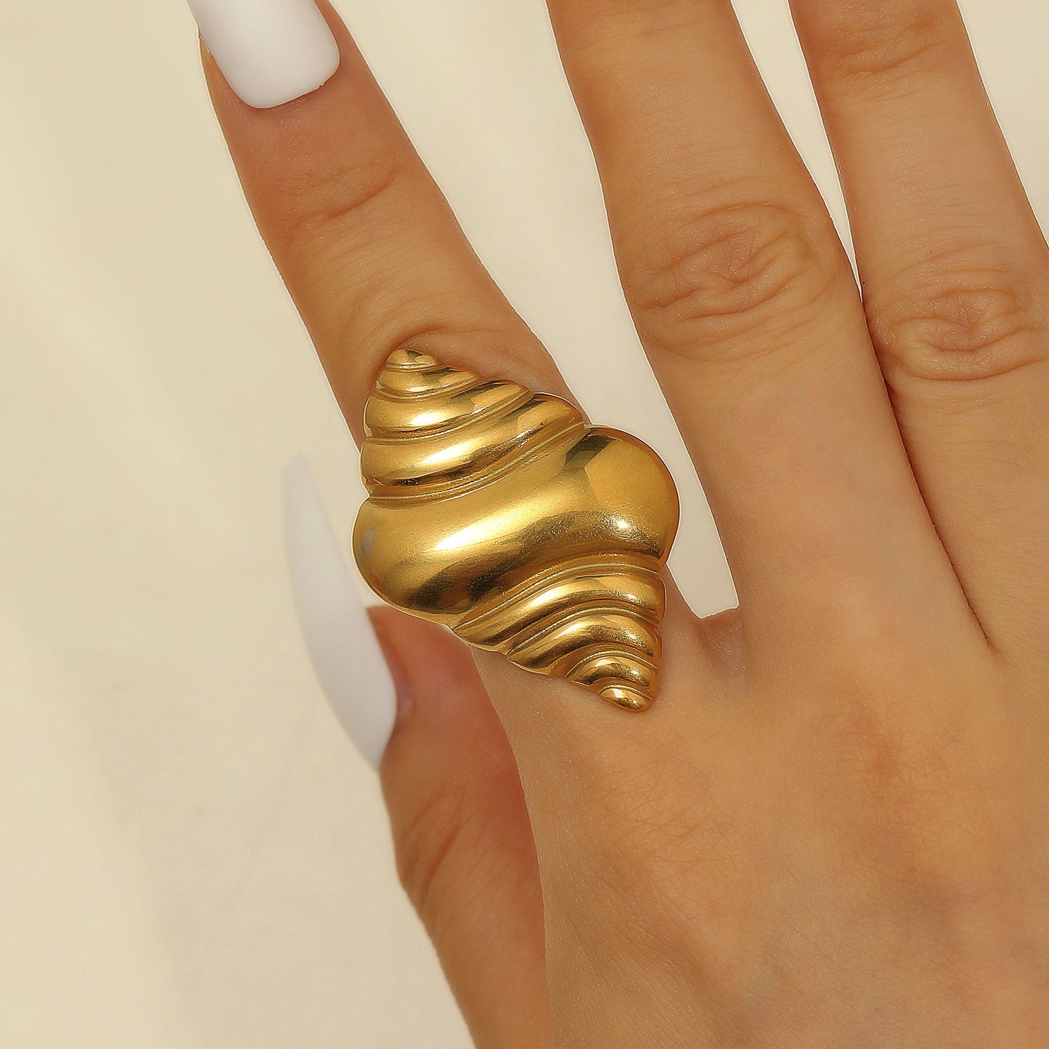 Anello regolabile con apertura oceanica per stelle marine in acciaio inossidabile all'ingrosso