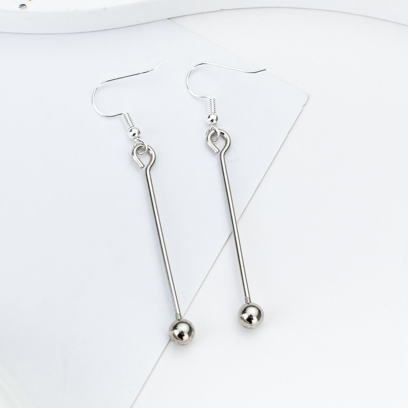 Wholesale DIY Beaded  Metal Earrings