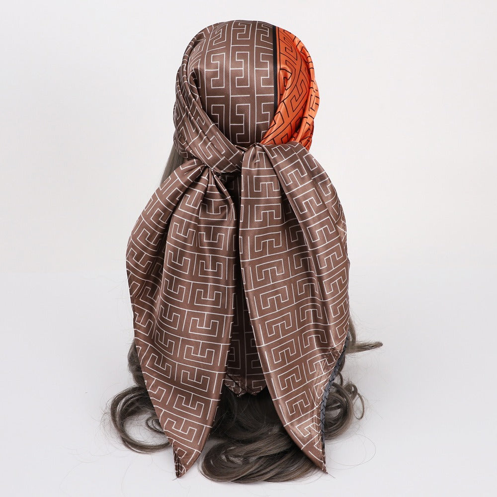 Wholesale 90* 90CM square scarf silk scarf