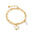 Wholesale Double Layer Temperament All-match Peach Pearl Titanium Steel Bracelet