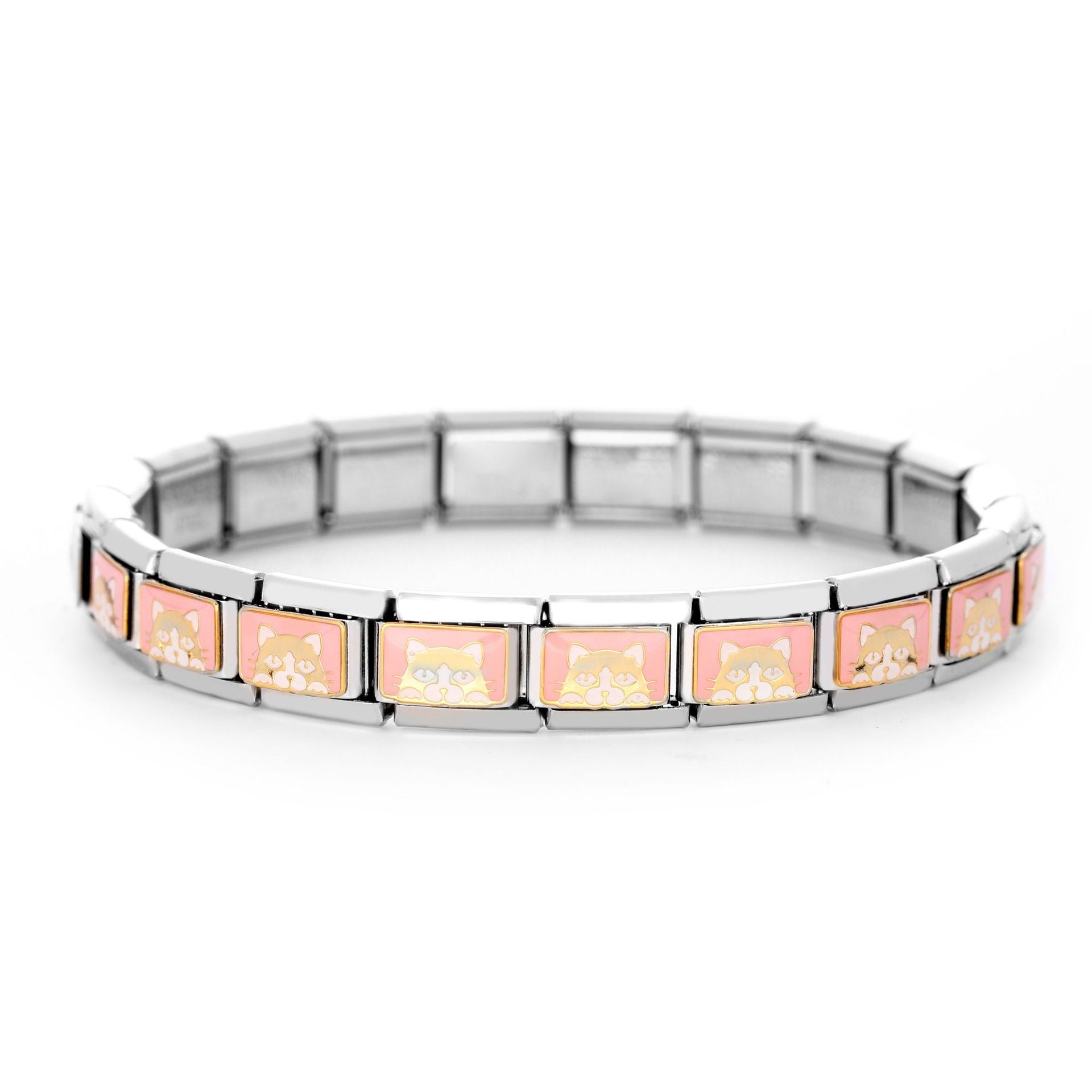 Wholesale Italian Charm Bracelet 9mm DIY Splicing Removable Stainless Steel Moon Swan Composable Bracelet ACC-BT-XY038