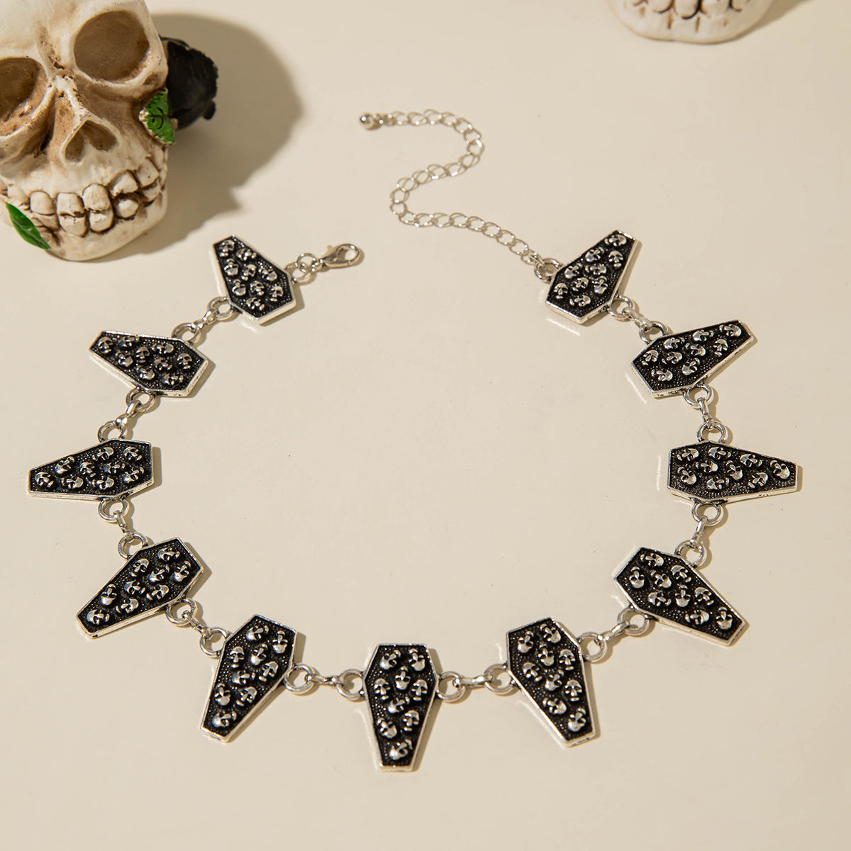 Wholesale  Skull Coffin Necklace