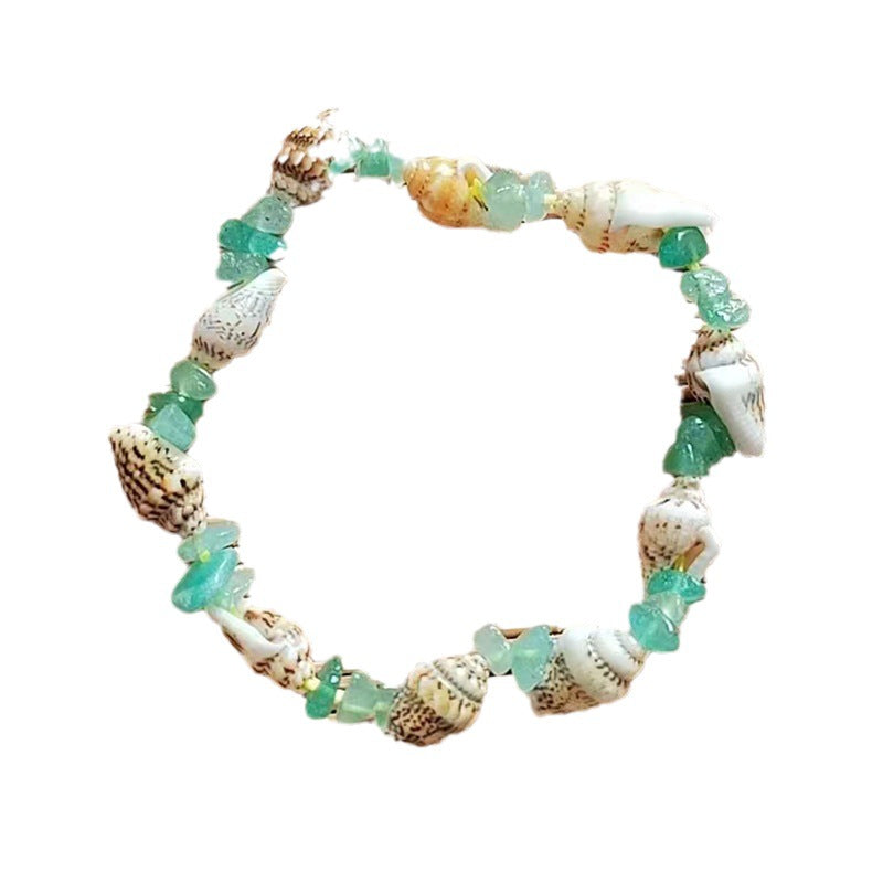 Wholesale Ocean Style Natural Gravel Shell Conch Bracelet ACC-BT-Youl006