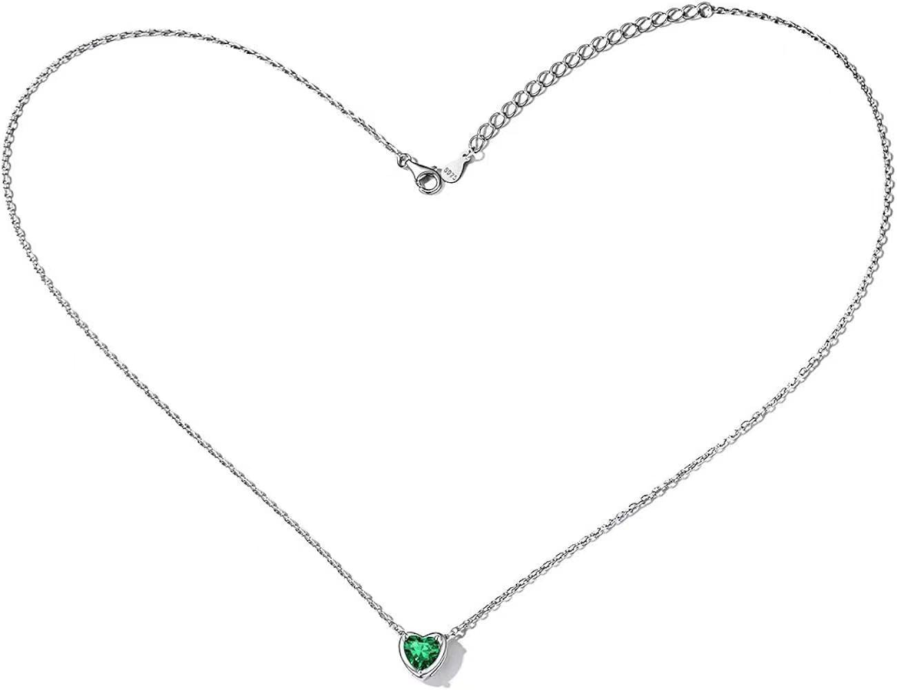 Wholesale carat heart shaped diamond love necklace