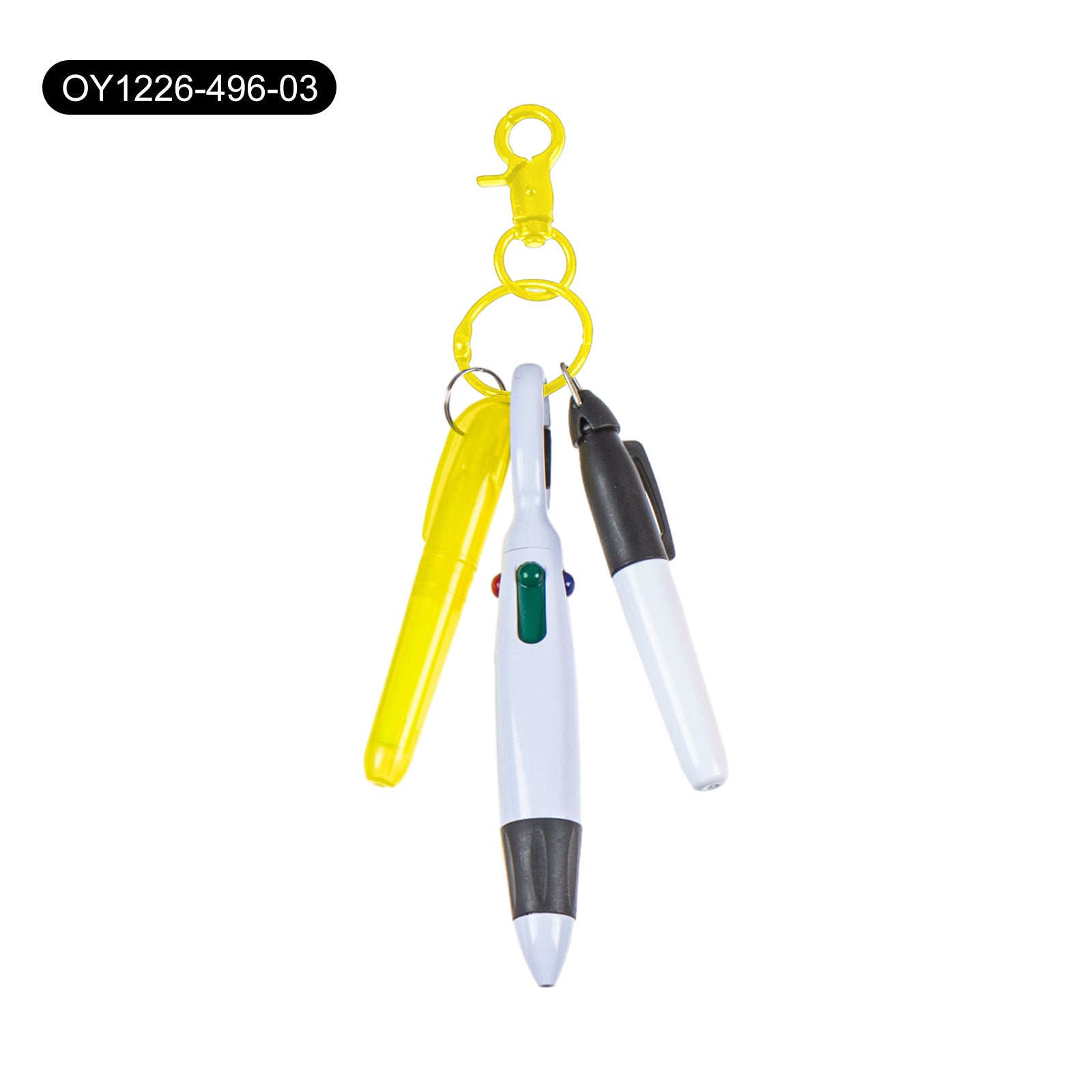 Wholesale Four Color Ballpoint Pen Mountaineering Clip Highlighter Set Keychains ACC-KC-DiGuo001