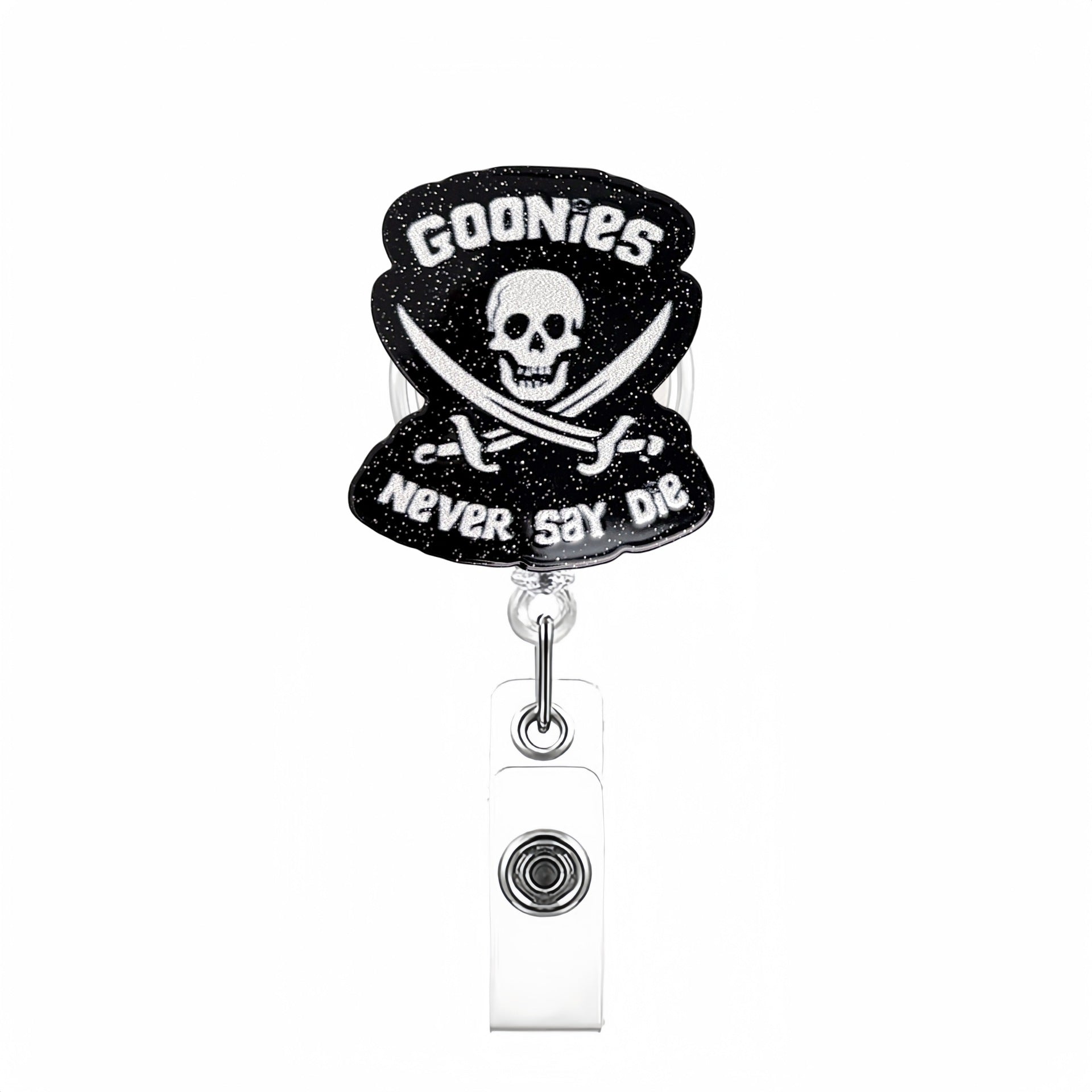 Wholesale Halloween Acrylic Retractable Clip Badge Keychain