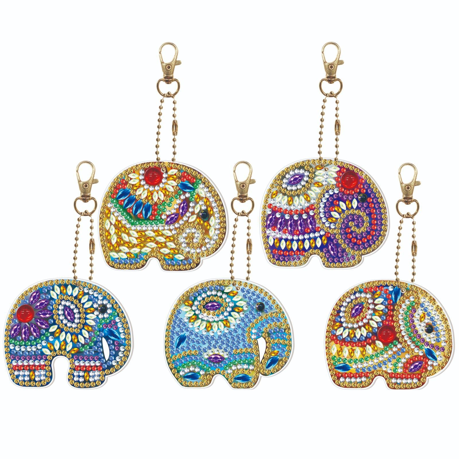 Wholesale Christmas Keychain Handmade Diamond Easter Key Chain ACC-KC-PengDao001