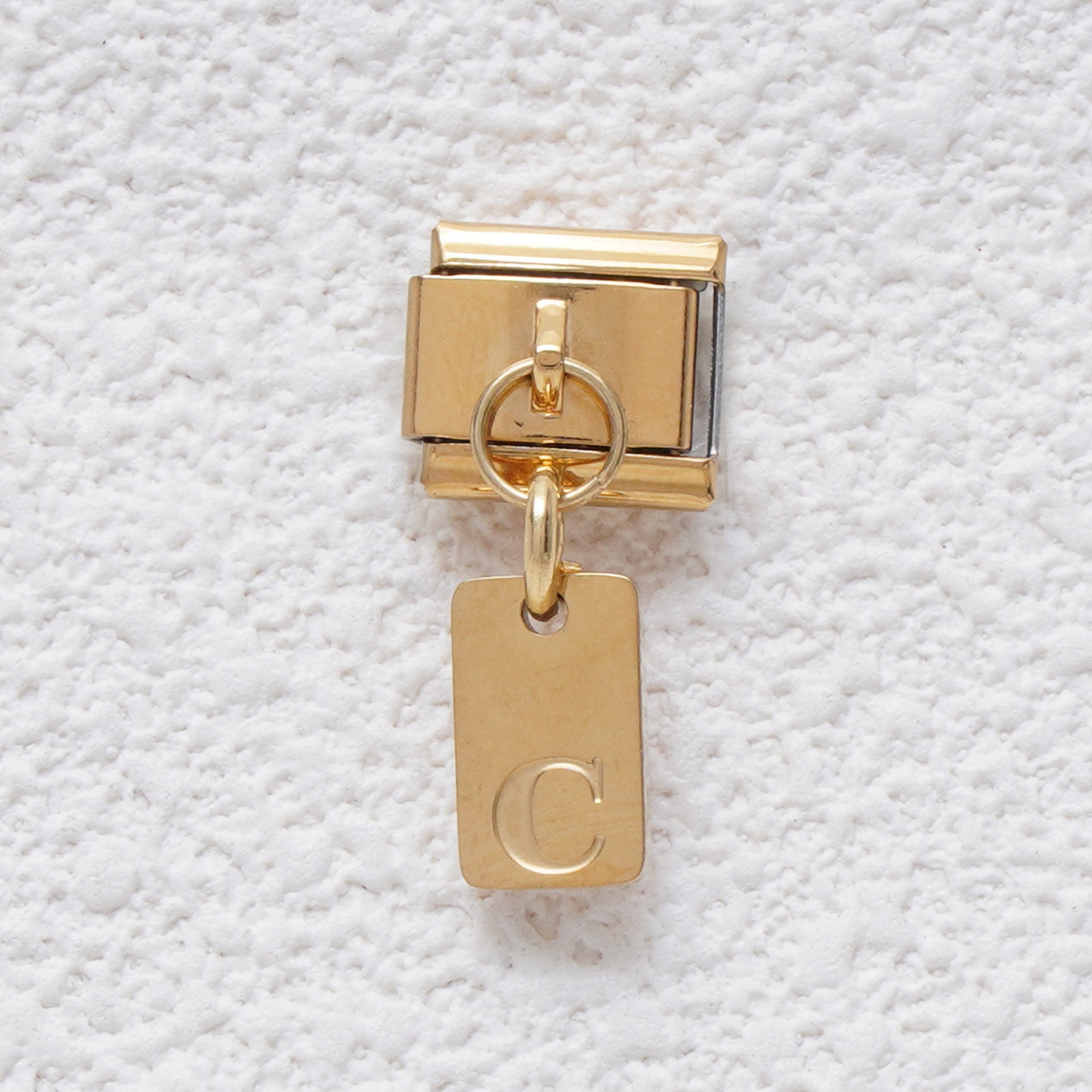 Wholesale 5pcs Italian Charm Bracelet 9mm DIY Splicing Letter Series Stainless Steel Composable Bracelet