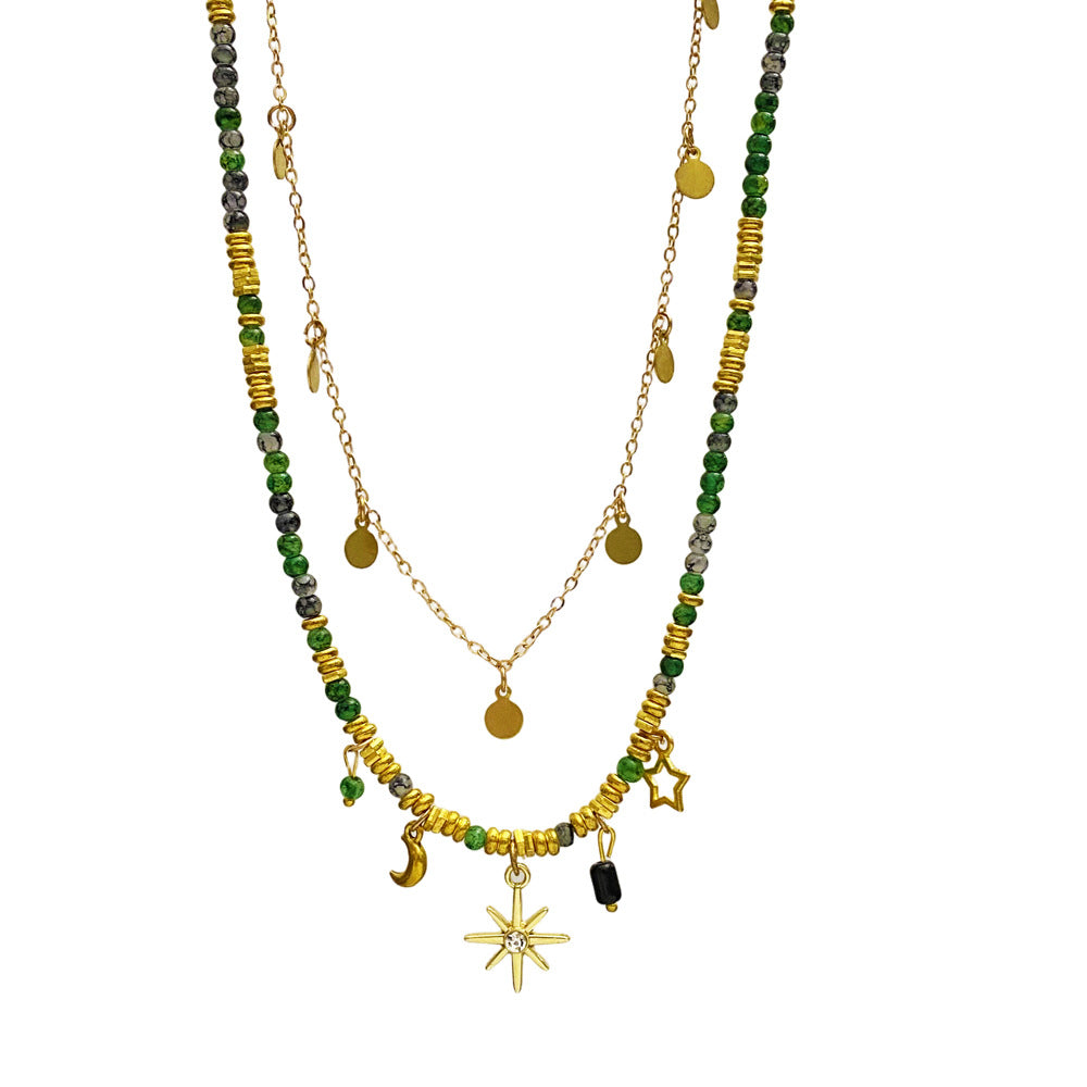 Wholesale Contion Design Alloy Pendant Clavicle Necklace Trendy Everyday Wear Jewelry Accessory