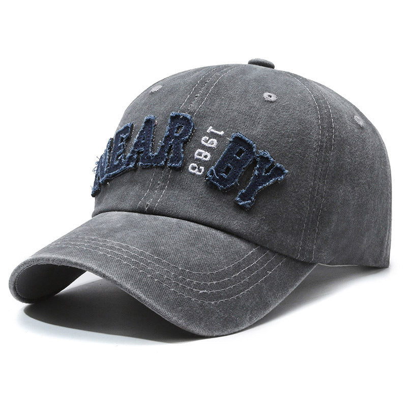 Wholesale Retro Distressed Hat Washed Cap Patch Letters Casual Baseball Cap ACC-HT-YiShangmei002