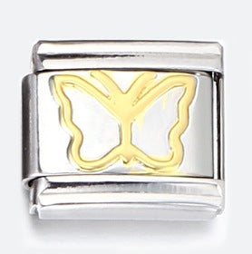 Wholesale Italian Charm Bracelet 9mm DIY Splicing Removable Purple English Letters Stainless Steel Composable Bracelet