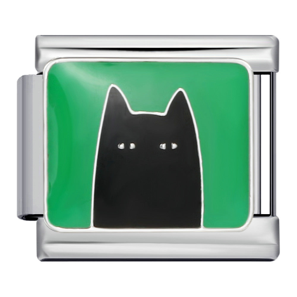 Wholesale titanium steel welding oil drop bracelet cartoon DIY Italian module Charms