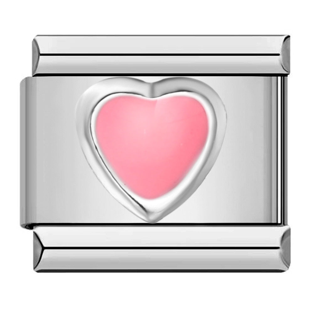 Wholesale  Italian modular stamped heart and butterfly DIY bracelet