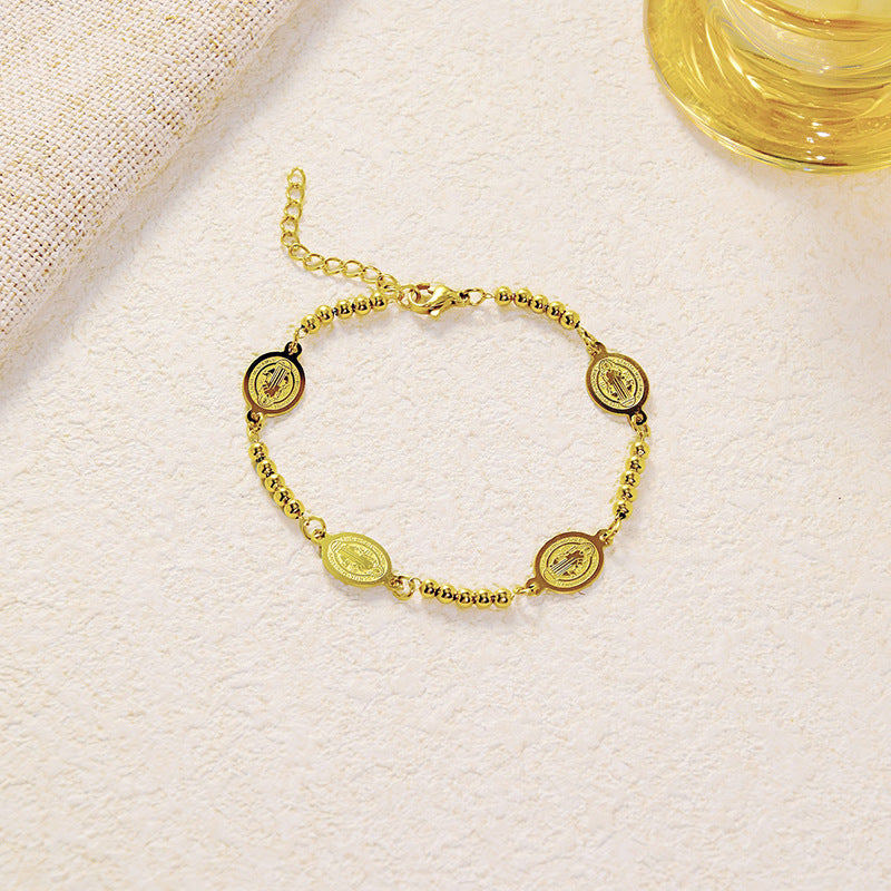 Wholesale 3mm Stainless Steel Bead Bracelet