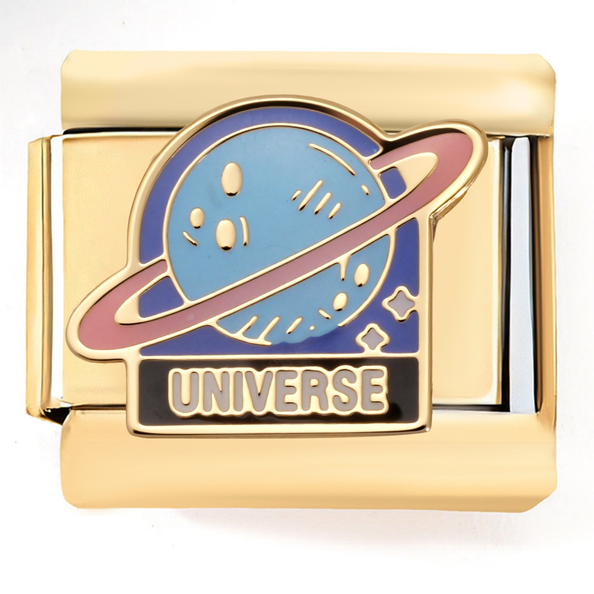 Wholesale Italian Charm Bracelet 9mm DIY Gold-Plated Navigation  Creative Stainless Steel Composable Bracelet