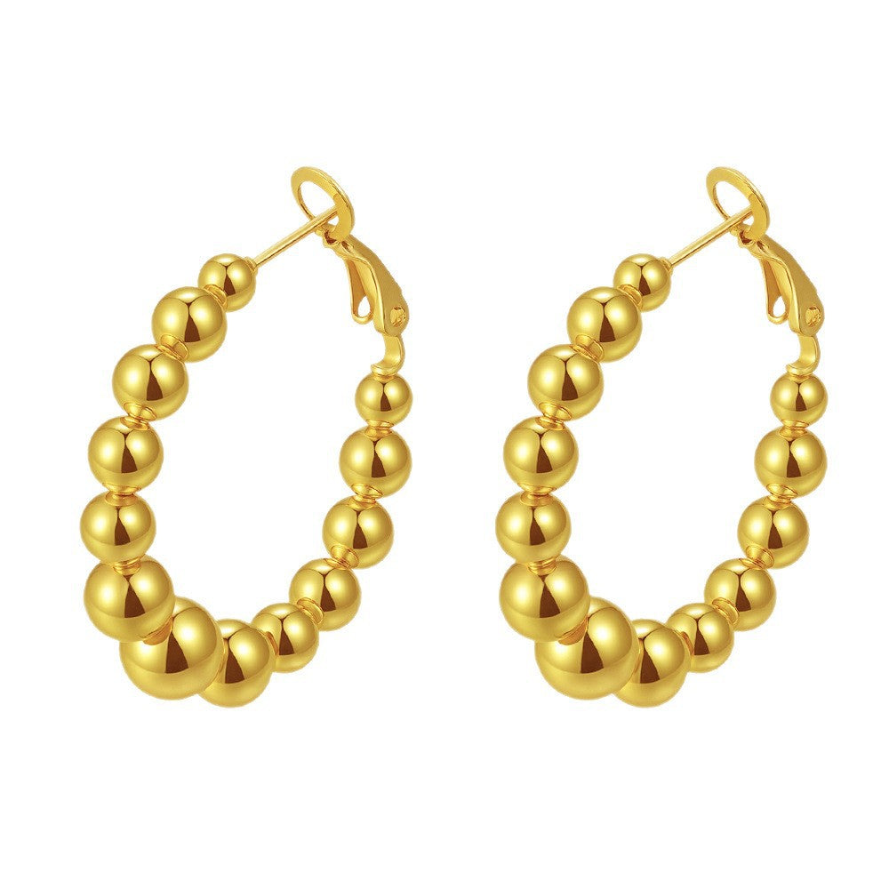 Wholesale Stainless steel C-shaped earrings