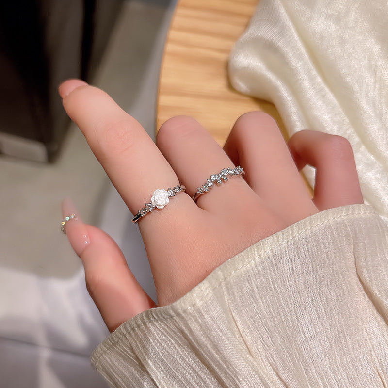 Wholesale Adjustable Micro Pavé Zircon Ring Fashion Accessory Gift for Women