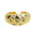 Wholesale  18k gold brass smooth heavy classic star zircon ring