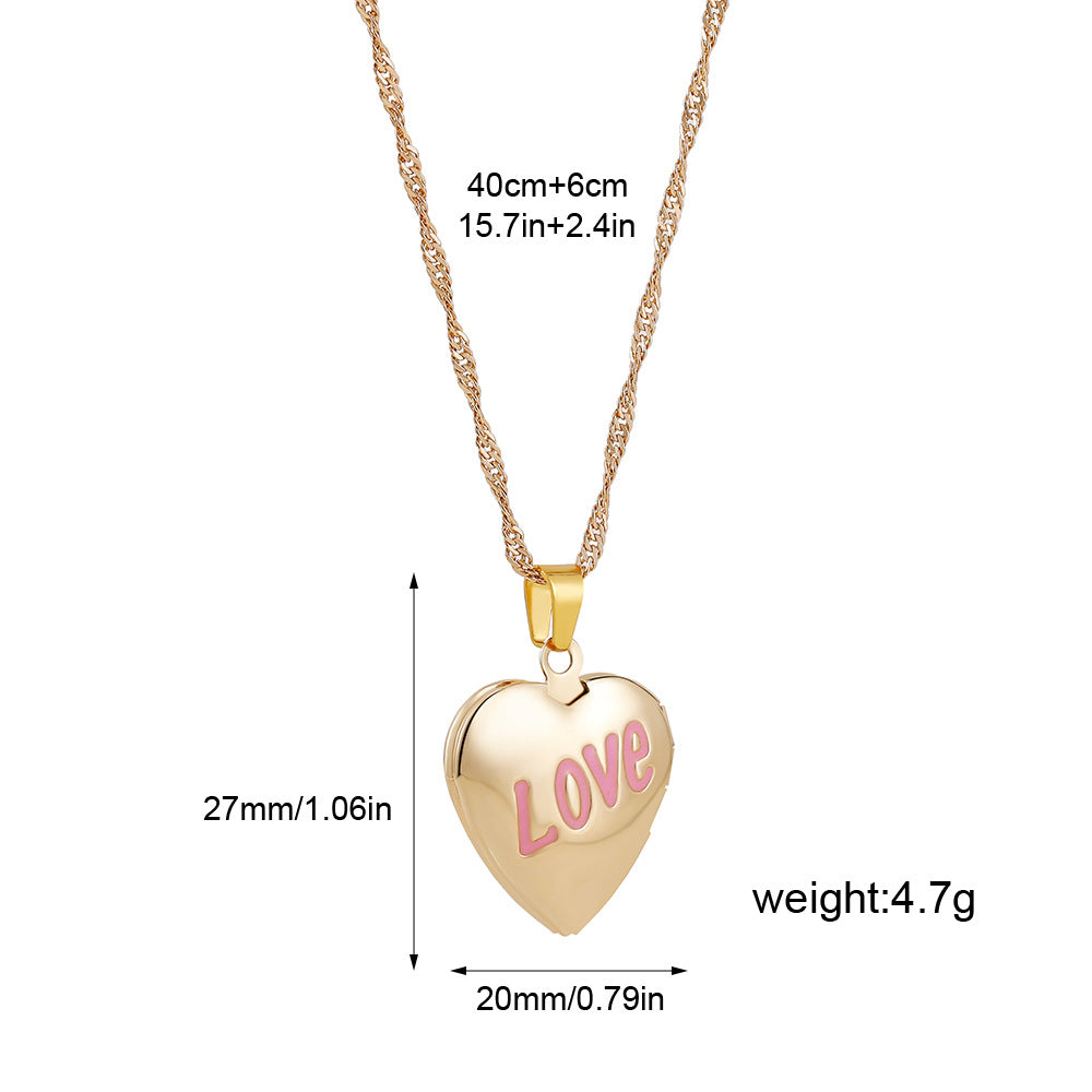 Wholesale  Stainless Steel 18K Gold Photo Necklace