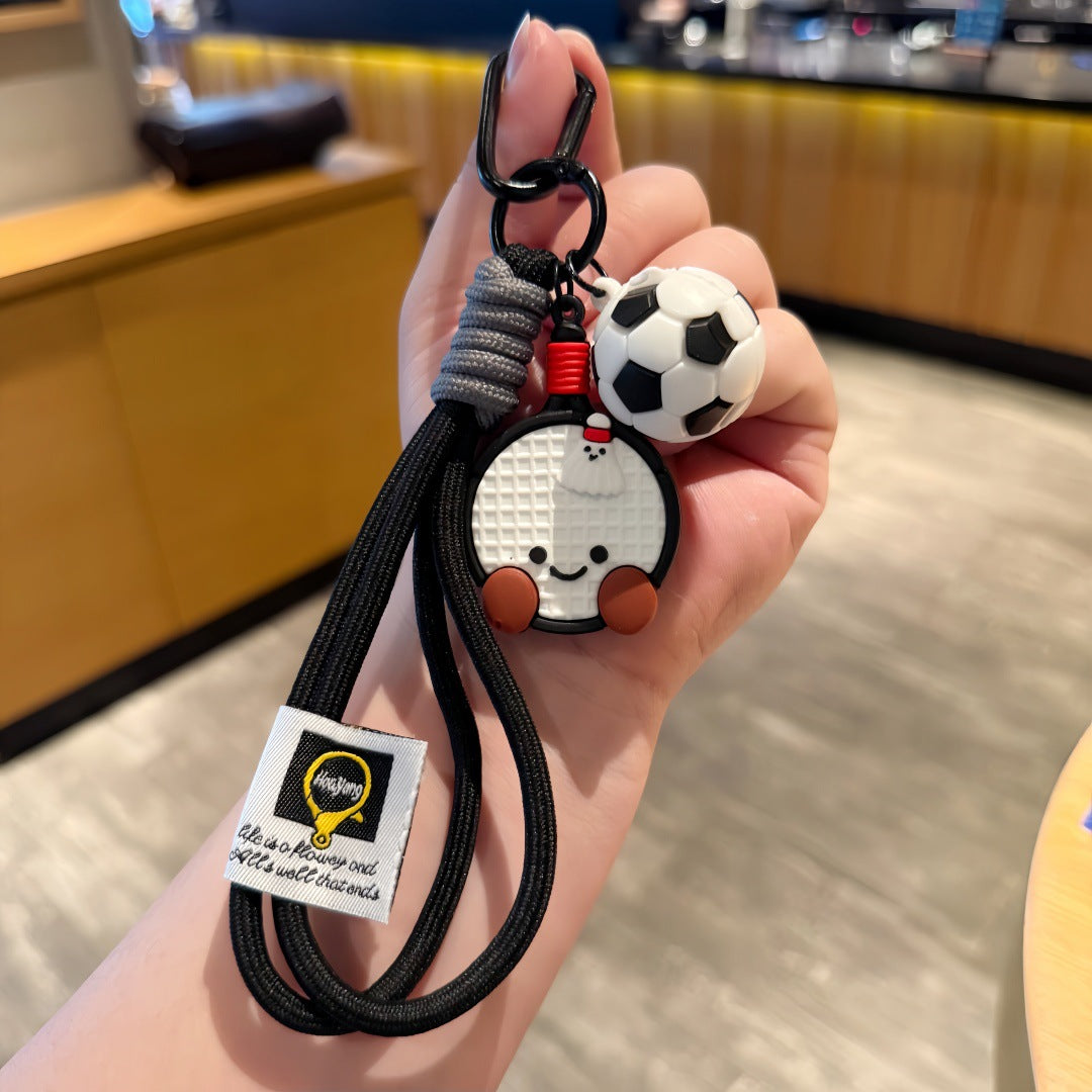 Wholesale Cartoon Badminton Racket Keychains