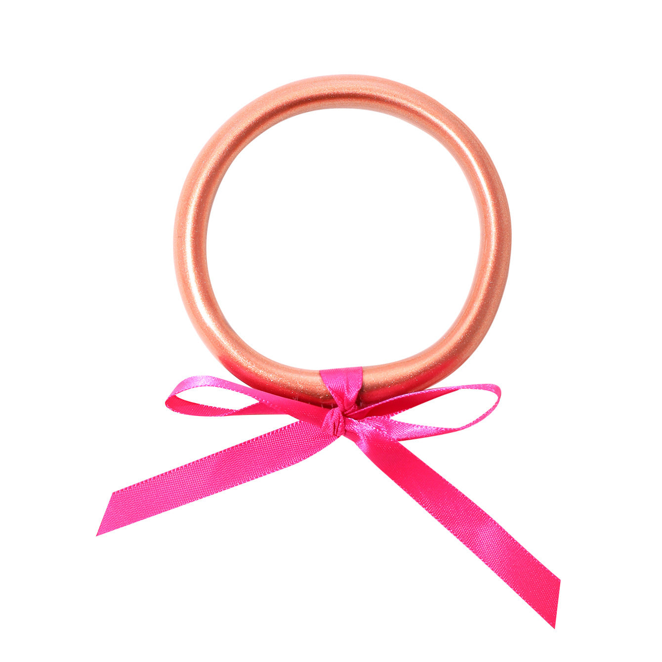 Wholesale Gold Powder Plastic Silicone Tube Ribbon Bracelet Jelly Bangles ACC-BT-YTian006