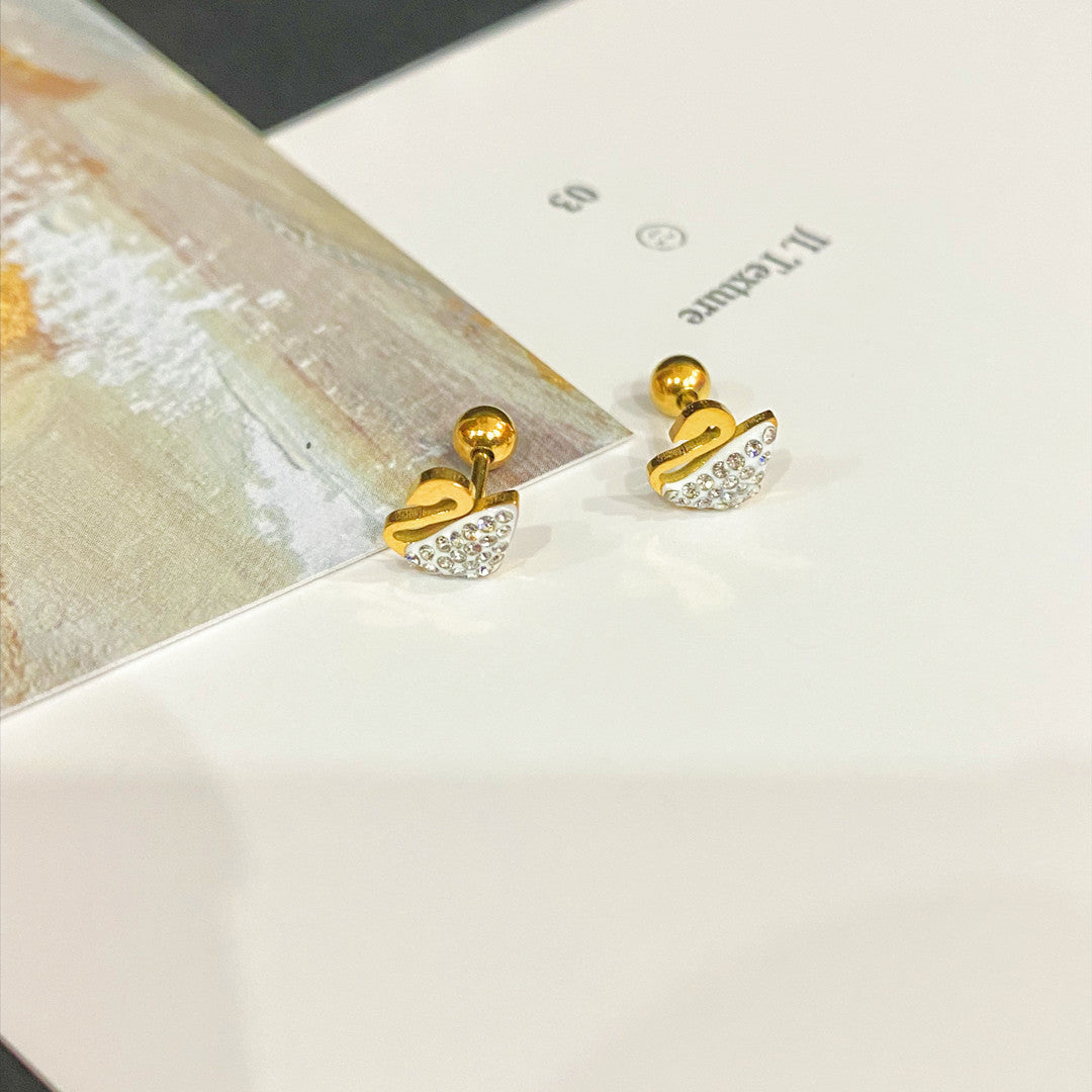 Wholesale Titanium Steel Animal Screw Earrings ACCVIP-ES-YZXW004