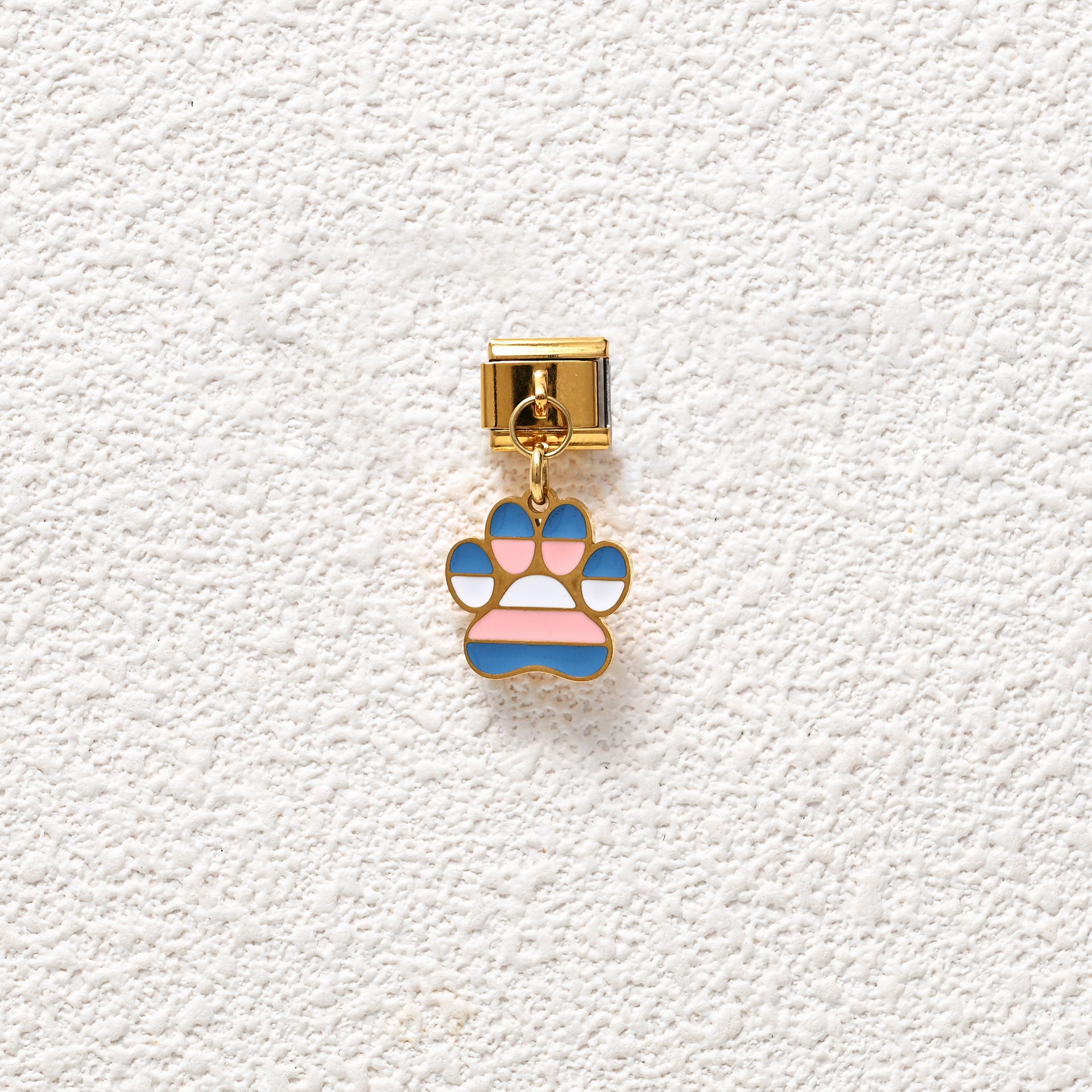 Wholesale Italian Charm Bracelet 9mm DIY dog paw series Creative Stainless Steel Composable Bracelet