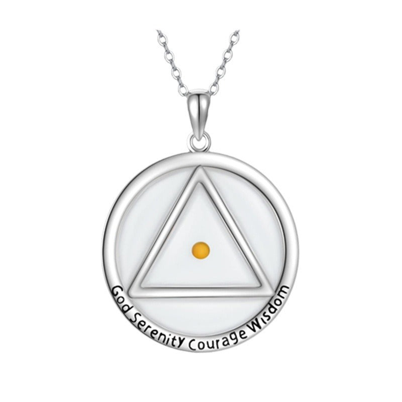 Wholesale stainless steel triangle seed necklace ACC-NE-MS016