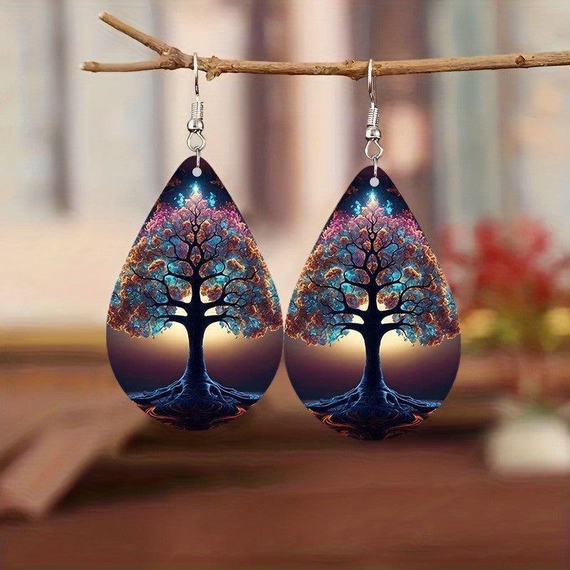 Wholesale Bohemian Water Ripple Acrylic Earrings Trendy Fashion Jewelry Accessory for Party Gift