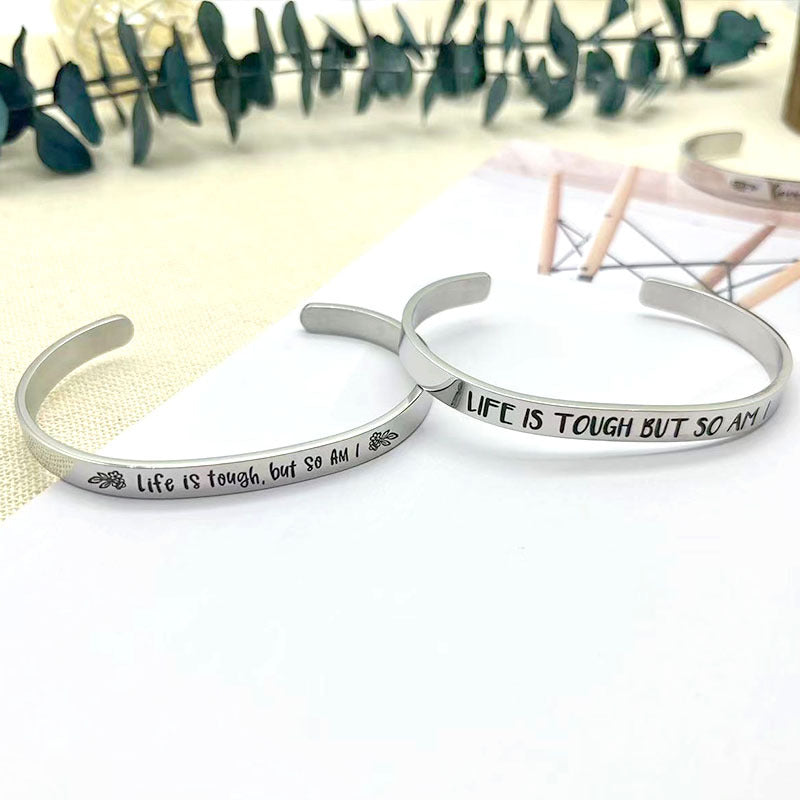 Wholesale Vintage Stainless Steel Bracelets Adjustable Open Bracelet C Bracelet ACC-BT-Yima004