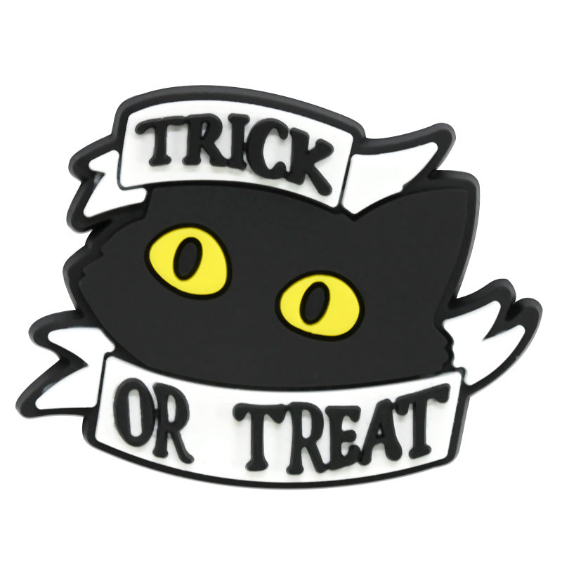 Wholesale Random 100pcs Halloween PVC Soft Rubber Shoe Buckle Decoration ACC-SC-RYY071