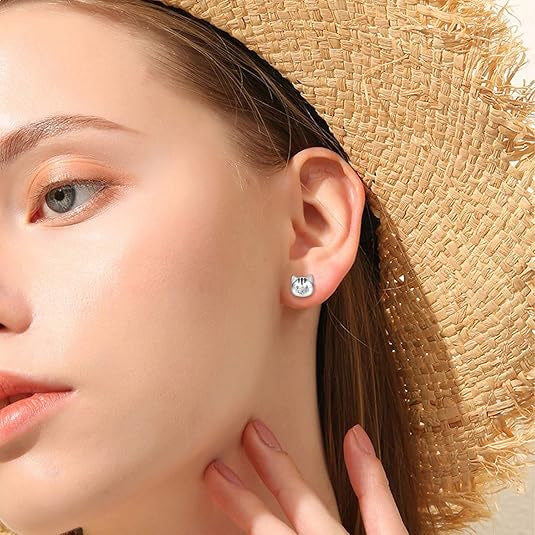 Wholesale  cute cat animal earrings