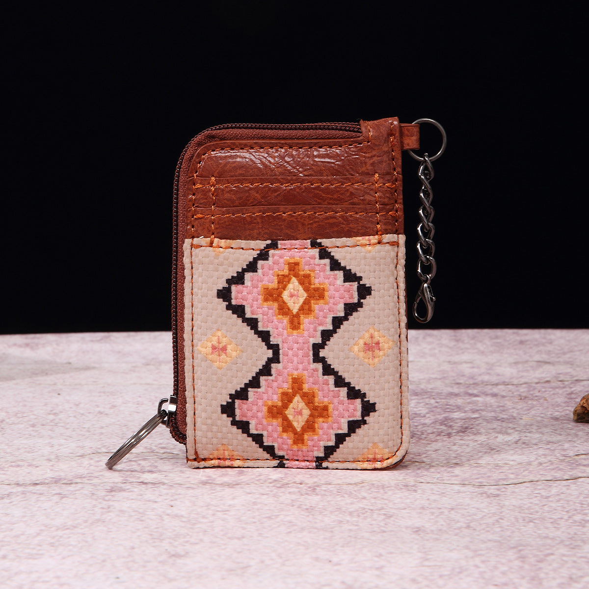 Wholesale Vintage Cotton and Linen Aztec Western Style Bohemian Card Holder Wallet