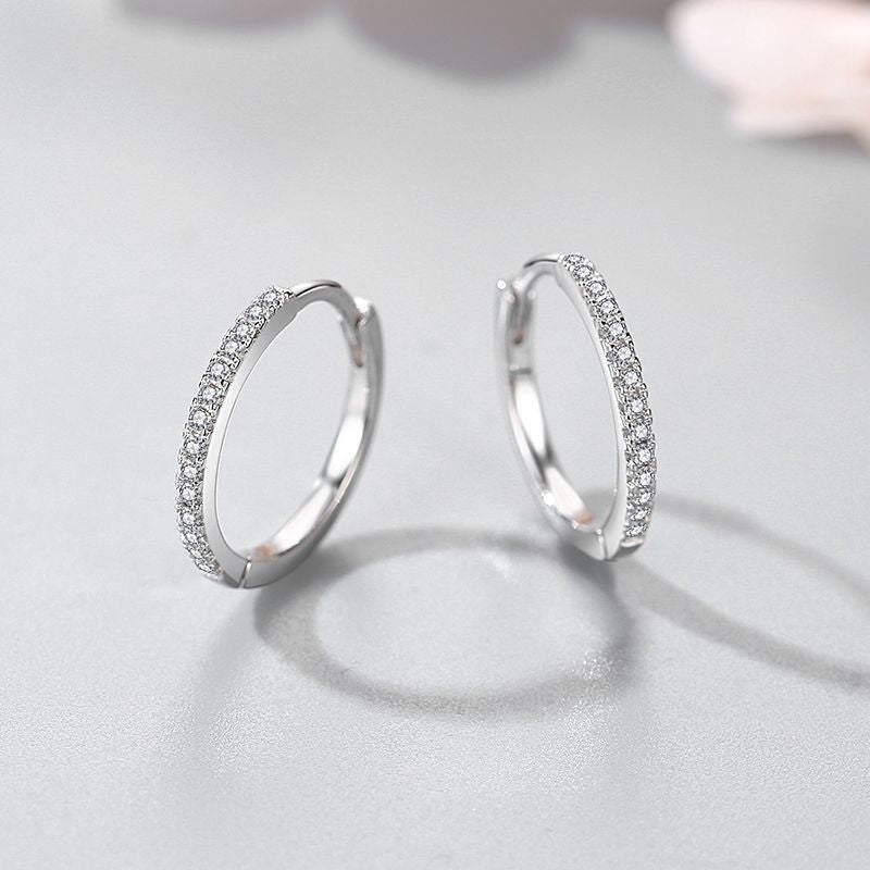 Wholesale s925 Sterling Silver Earrings Micro Diamond Earrings